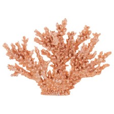 STOBAZA Artificial Coral Decor, Yellow Resin Coral Reef Statue, Nautical Deco...
