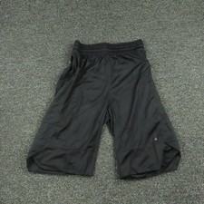 Adidas Shorts Mens Medium Black Mesh Athletic Basketball Drawstring Pockets
