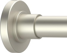 Brushed Nickel Shower Curtain Rods - 31-80 Inch Spring Tension for Bathroom