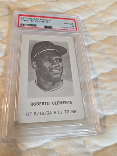 1970 Milton Bradley Roberto Clemente PSA 8 NM-MT SWEET!