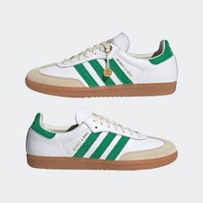 adidas gazelle silver green womens S&R Blanc