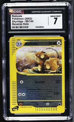 Pokemon Raticate Skyridge 89/144 Reverse Holo CGC 7