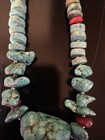 Turquoise Red Coral Beaded Necklace — photo 3