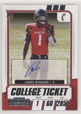 2021 Panini Contenders Draft Picks College Ticket James Wiggins #307 Auto ht1
