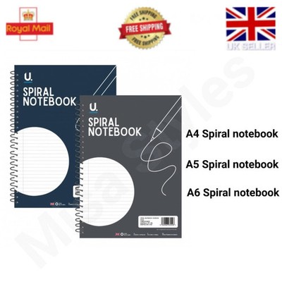 A4 A5 A6 A7 SPIRALBUNDEN NOTIZBUCH LINIERT JOURNAL PLANER BUCH LINIERT BLOCK SCHREIBEN