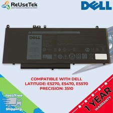 Genuine Dell 6MT4T 62Wh 4-Cell Laptop Battery for Latitude E5270 E5470 E5570