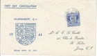 1944 (12 April) Guernsey 2.5d Arms Definative First Day Cover Cat £75