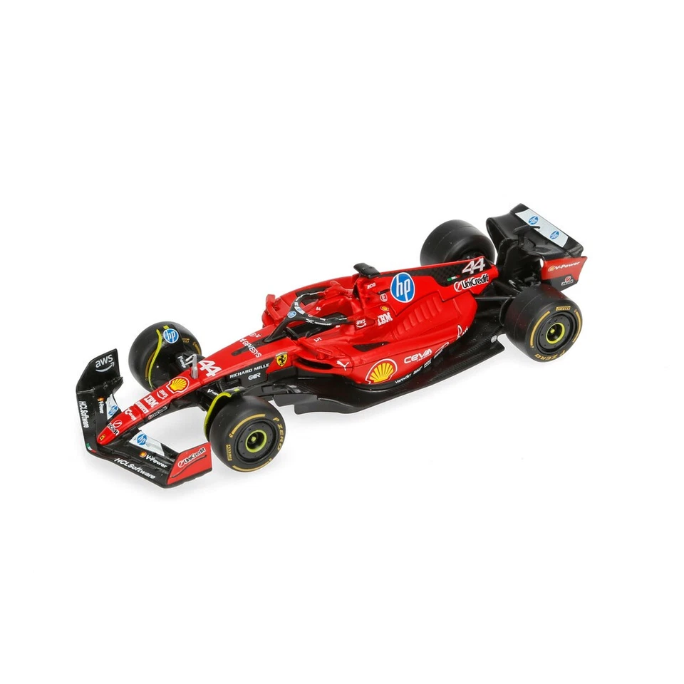 MODELLINO AUTO STATICO F1 BURAGO FERRARI SF23 HAMILTON PROVA FIORANO 2025 1/43 - Immagine 2 di 3