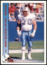 Dean Steinkuhler Houston Oilers 1992 Pacific NFL Football Card #119