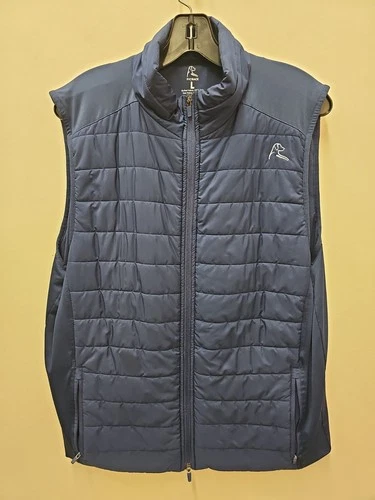Rhoback Quilted Performance Vest Mens Large Navy Blue Golf Outerwear Gorpcore - product listing photo