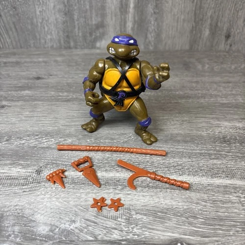 1988 TMNT Donatello Hard Head Near Complete Teenage Mutant Ninja Turtles Figure