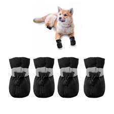 Dog Shoes for Small Dogs, Puppy Dog Boots  Paw Protector for Winter Snowy Da...