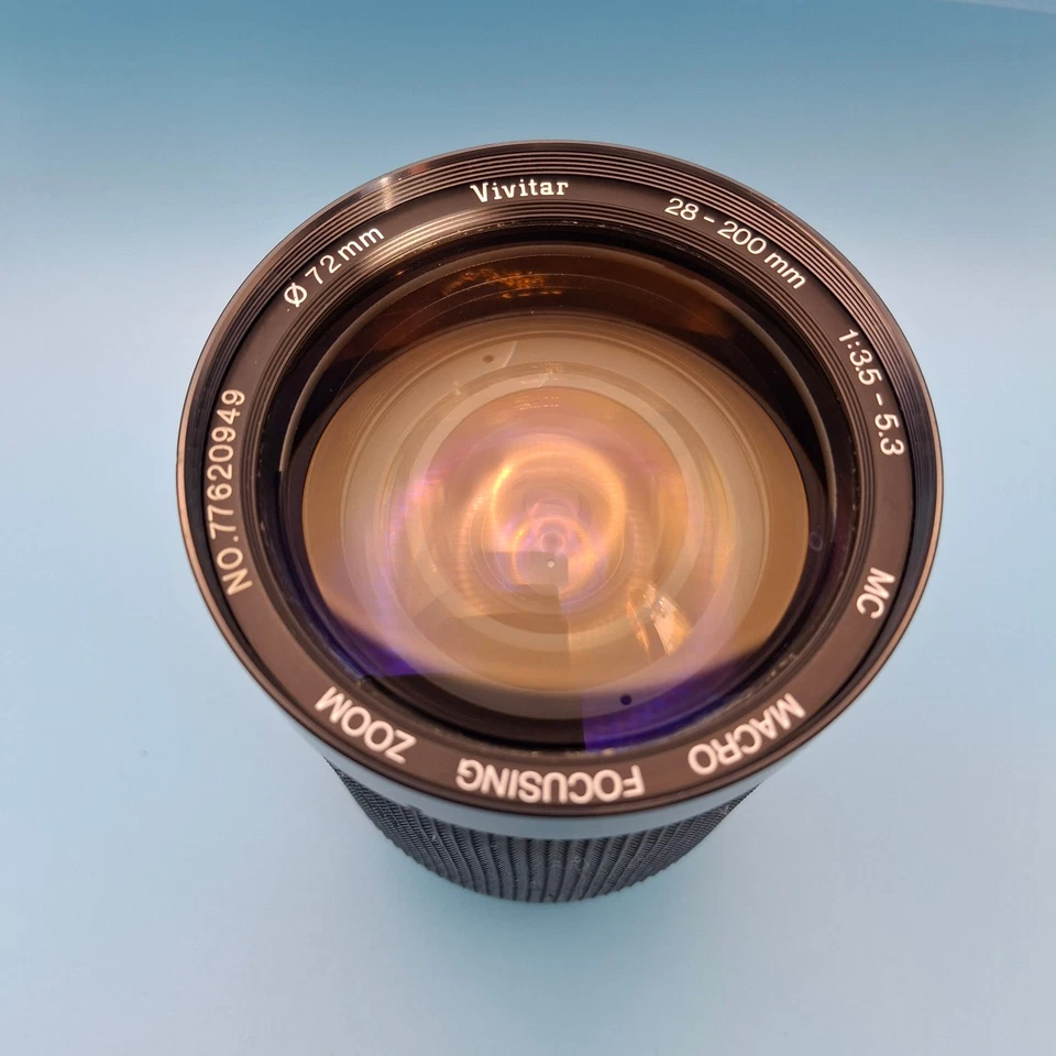 Vivitar MC 72mm Macro Focusing Zoom 28-200mm 1:3.5-5.3 (Pentax P/K-A mount) refB - Image 2 of 4