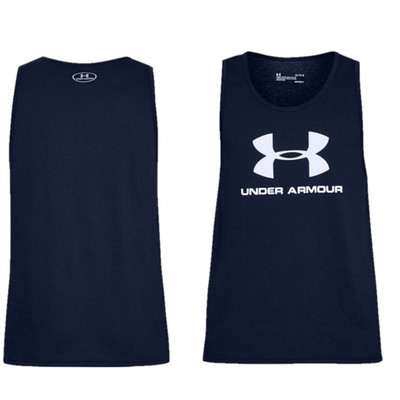 Under Armour Herren Trägershirt (Größe S) Sportstyle Logo Tank Top - Neu