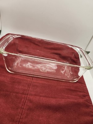 Vintage Pyrex 213 Clear Glass Loaf Pan Bread Baking Dish 1.5 QT 8.5x4.5x2.5 USA