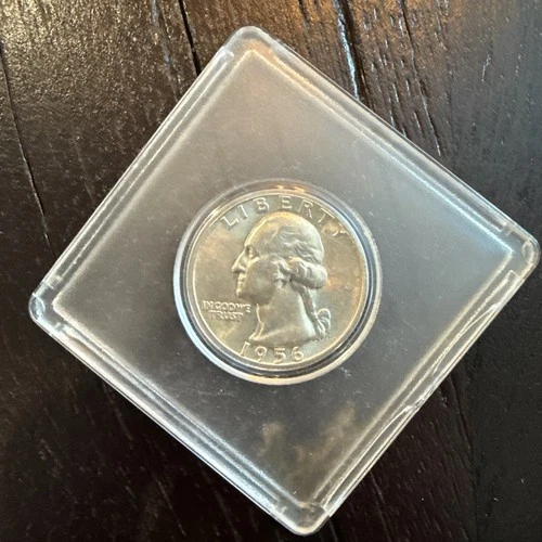 1956 Washington Silver Quarter PROOF in Plastic Case