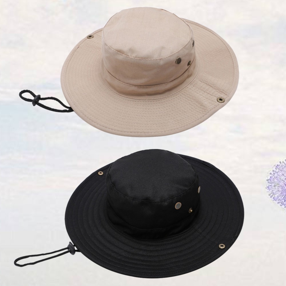 APL 2 Pezzi Cappello Parasole Cappello da Pescatore Uomo Cappello da Sole con Protezione UV Cappello da Sole Unisex