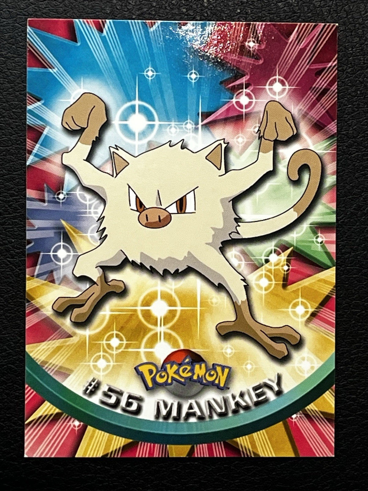 Mankey # 56 Pokemon 1999 Topps TV Base Pokemon card - NM