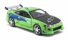 Fast & Furious 1:24 Brian's Mitsubishi Eclipse Die-cast Car Toy for Kids & Ad...