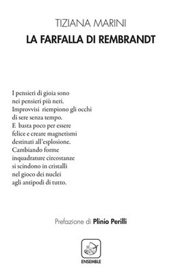 Tiziana Marini Plinio Perilli La farfalla di Rembrandt (Paperback)
