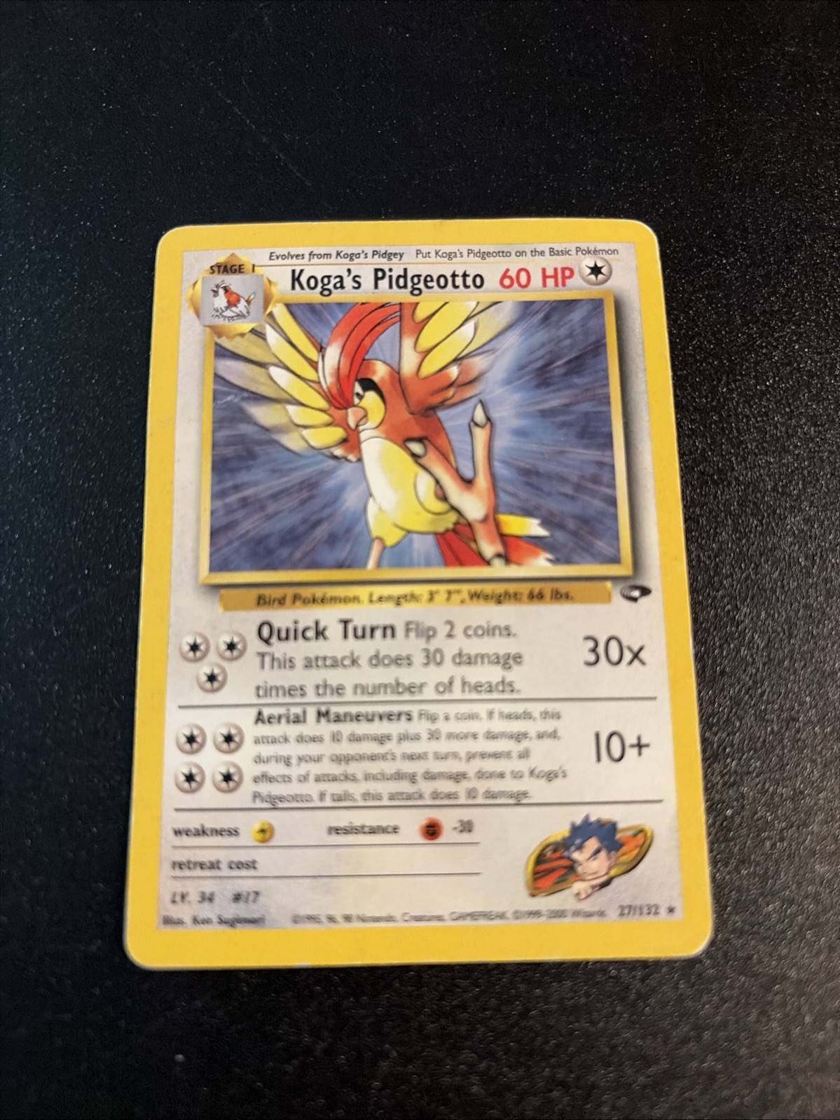 Koga's Pidgeotto 27/132 Gym Challenge Regular