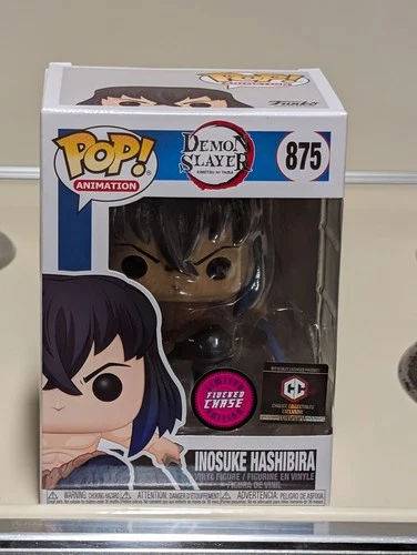 Funko Pop! Demon Slayer Inosuke Unmasked Flocked Chase Chalice