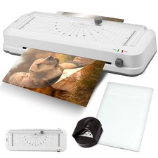 Olympia Laminiergerät mit Lochfunktion + integriertes Schneidelineal + Eckenrund