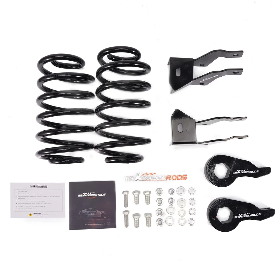 2-3" Front 4" Rear Drop Lowering Kit For Chevy Tahoe GMC Yukon 2000-2006 - Image 2 of 4
