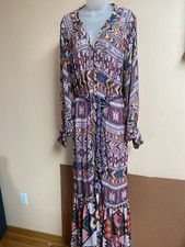 NWT Farm Rio Size M Amulet Boho Maxi Dress Retail $300
