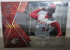2005 Upper Deck SPX #69 Ervin Santana Jersey /99 Angels
