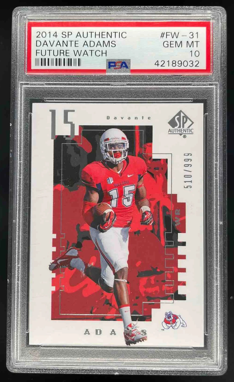 Davante Adams SP Authentic Future Watch #FW31 Base