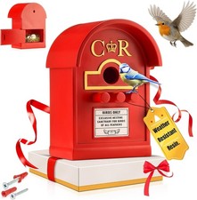Wrenbury Postbox Bird House for Small Birds Hanging Nesting Letter Box Bird