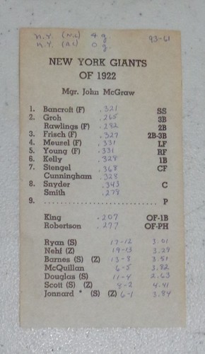 APBA Baseball großartige Teams der Vergangenheit Kartensets (GTOP) ~ Sie wählen - Bild 74 von 266