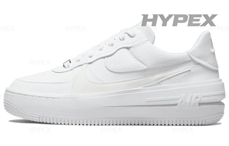 Nike Air Force 1 PLT.AF.ORM Triple White W for sale | eBay