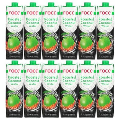 Foco Kokosnusssaft mit Röstgeschmack 12x1L Kokossaft Kokoswasser Roasted Coconut