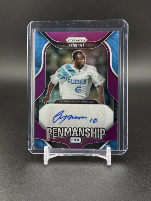2025-26 Panini Prizm FIFA Abedi Pele Penmanship Auto Purple Prizm /10 #P-AP