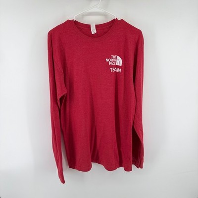 The North Face Team Icons of Exploration Long Sleeve T-Shirt Red Mens Medium