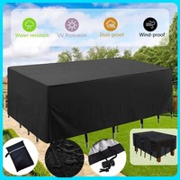 Heavy-Duty Waterproof Garden Patio Furniture Cover for Rattan Table Cube Outdoor