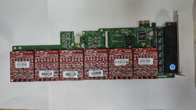 OpenVox  AE2410E PCIe Asterisk Analog Gateway Card lot PBX