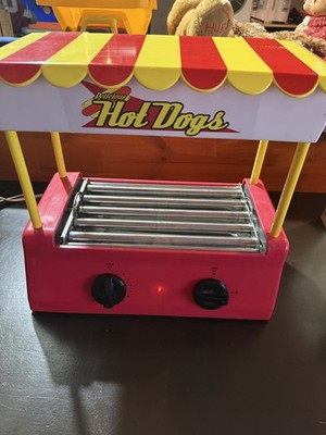 Vintage Old Fashioned Hot Dog Roller Grill w/Bun Warmer Tested & Working