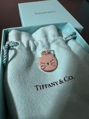 Tiffany & Co. Silver Return to Tiffany Cat Kitten Charm Pendant