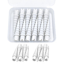 White 12PCS Stripped Screw Hole Repair , Door Hinge Screw Hole Filler, Multi Use