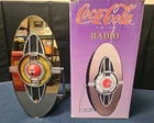 Coca-Cola Vintage Glass Mirrored Radio AM/FM 1997 with original box