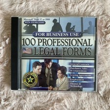 100 Professional Legal Forms For Business Use Disc Microsoft Word