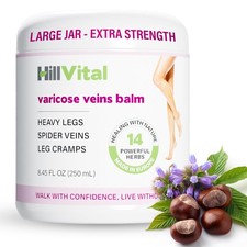 HillVital Varicose Veins Treatment for Legs, Natural Varicose Vein Cream Spi...