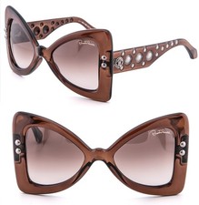 ROBERTO CAVALLI 1055 FIESOLE RC1055S Brown Triangle Fashion Sunglasses