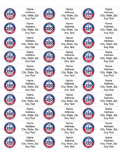 60 Custom Personalized Address Labels USA 250 Years 1776-2026 Patriotic Seal