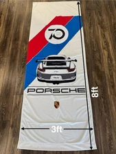 NOS German Vintage Porsche Banner Porsche Flag GT3 911 Racing
