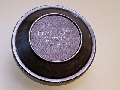 Leitz Leica Deckel für Objektivdose Objektivdosendeckel ca. E58 Bakelit