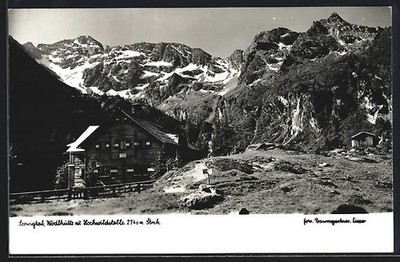 Wödlhütte/Stmk., mountain hut with wildlife spot, postcard 